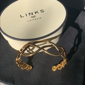 Links of London Woven Cuff in yellow Gold